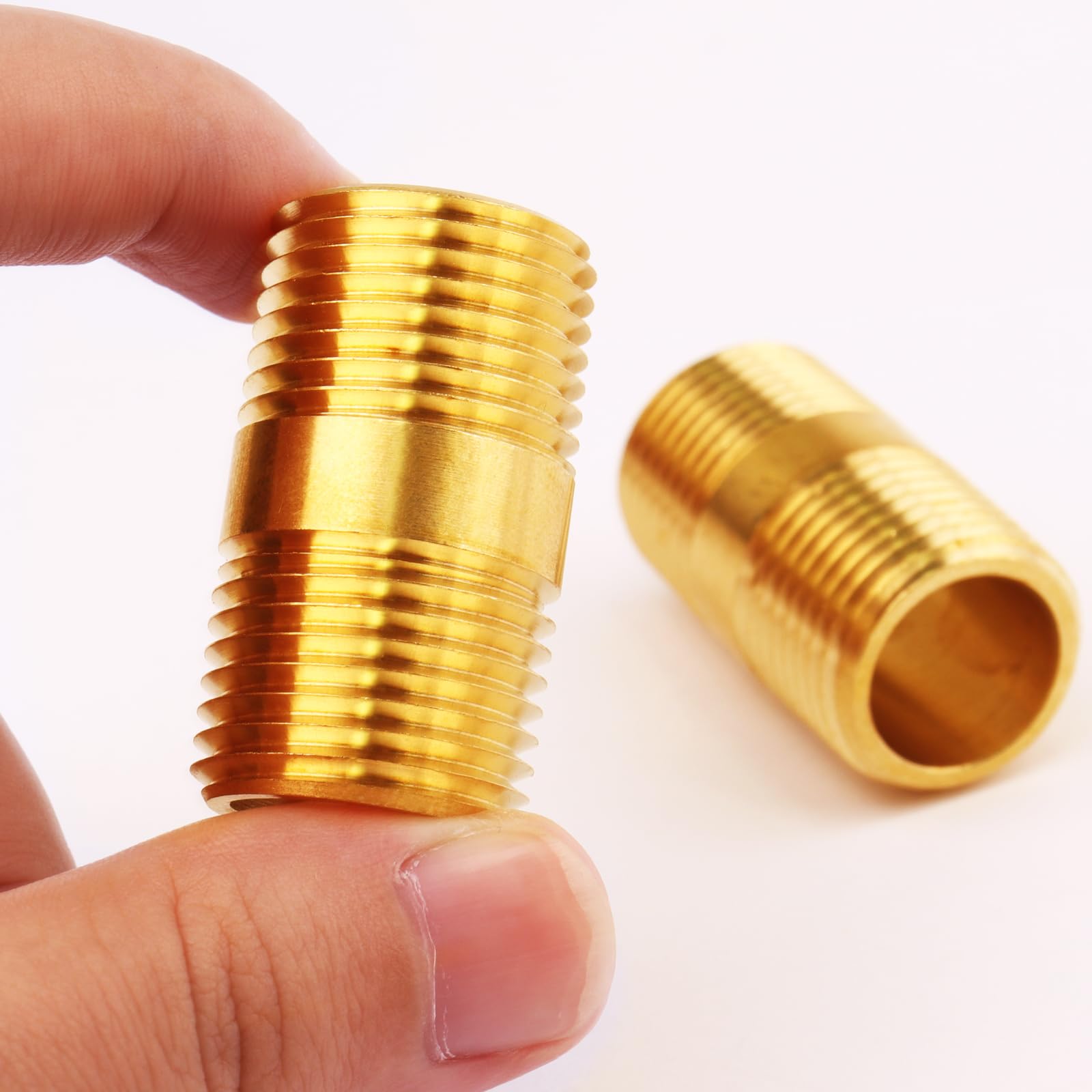 Nipple Brass 3/8"Male x 3/8"Male