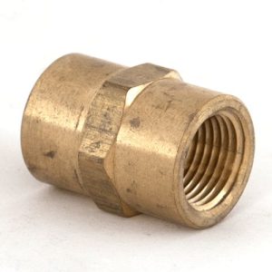 Socket Brass 1/4" Female x 1/4" Female Heavy Duty
